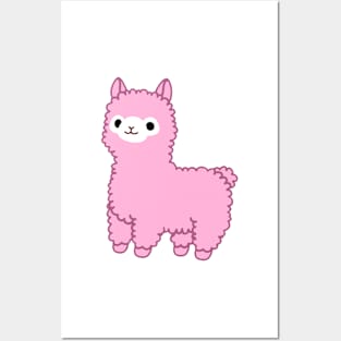 Pink Alpaca Posters and Art